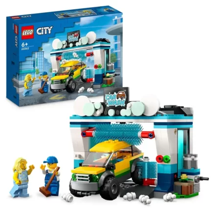 Lego City Set med 4 60337 personsnabbtåg, 60198 godståg, 60238 spårvidd och  60205 skenor : : Leksaker